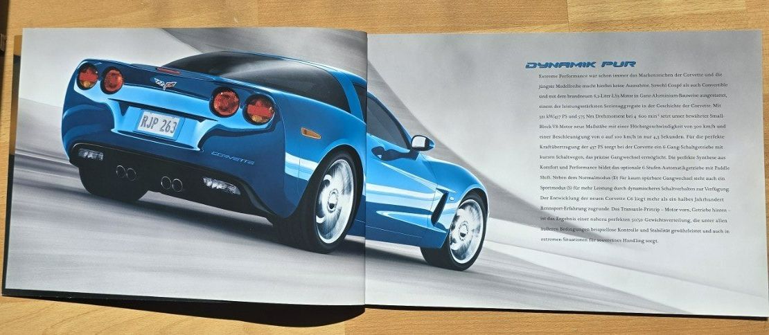Chevrolet Dokumente: Chevrolet Corvette C6 Prospekt Katalog – Gebraucht aus Hornussen von Corvette- 2