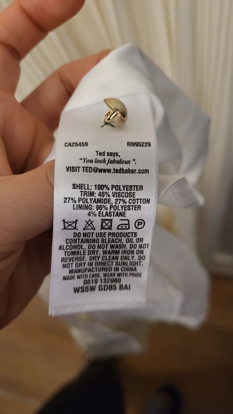 Vestiti: Ted Baker Tailored Wedding Dress Size 2 – Usato da Zürich venduto da tkind 5