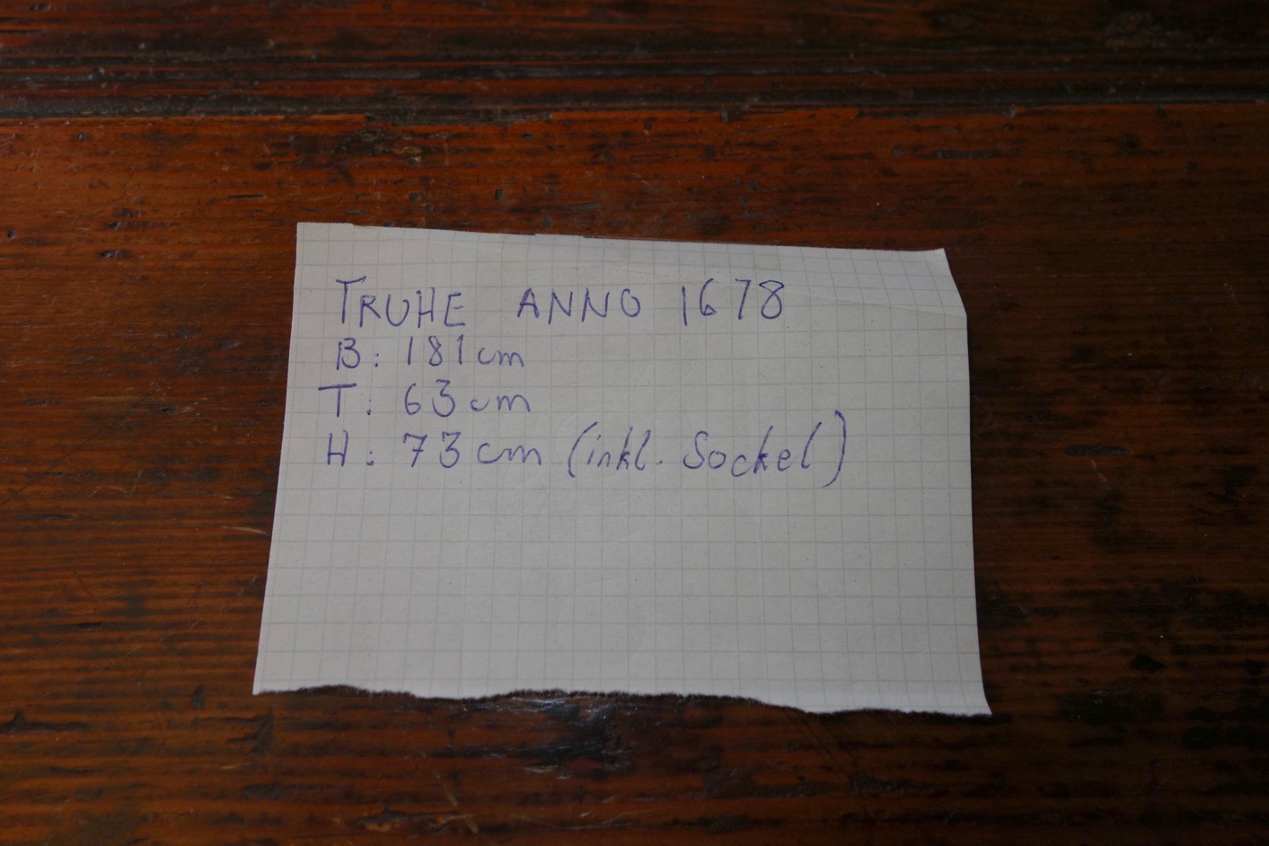 Coffres: Antike Truhe anno 1678 – D'occasion à Biel/Bienne par Rothar 6