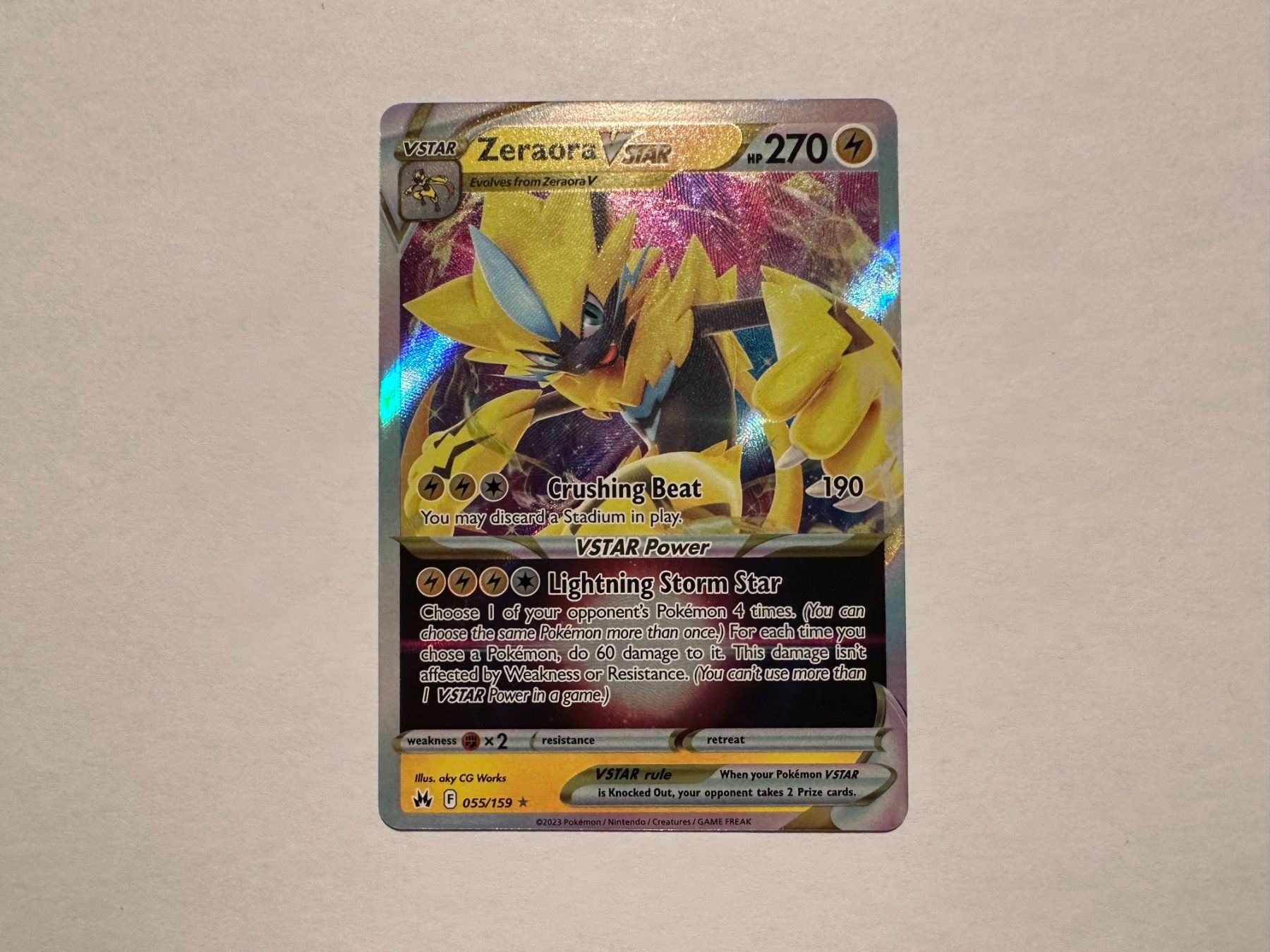 Pokémon Carte collezionabili: Zeraora Vstar Crown Zenith EN – Nuovo (secondo la descrizione) da Hagendorn venduto da Pokecollectorch 1