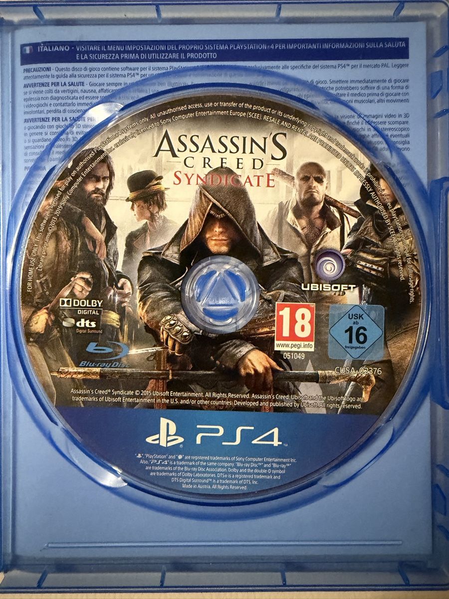 Giochi: Assassin's Creed Syndicate PS4 Spiel  – Usato da Rorschach venduto da mar_nl6c 1