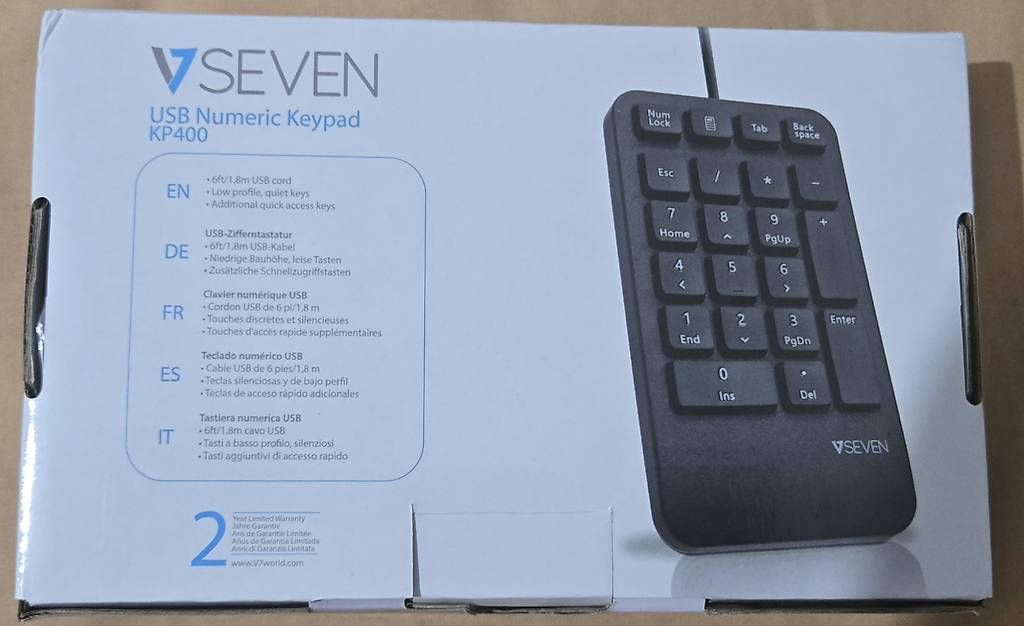 Tastaturen: Clavier numérique V7 KP400 USB neuf – Neu und originalverpackt aus Lausanne von Baha76_s 1