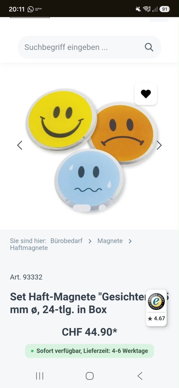 Magnete: Smily Haftmagnete – Gebraucht aus Lommiswil von Blusti 4