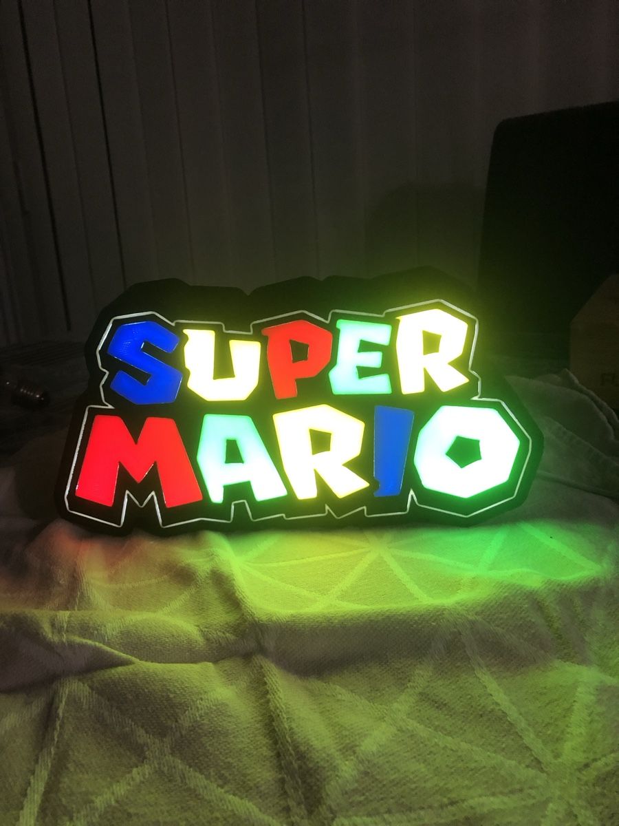 Lampade: Enseigne lumineuse Super Mario – Nuovo (secondo la descrizione) da Noville venduto da Berlusconi55 1