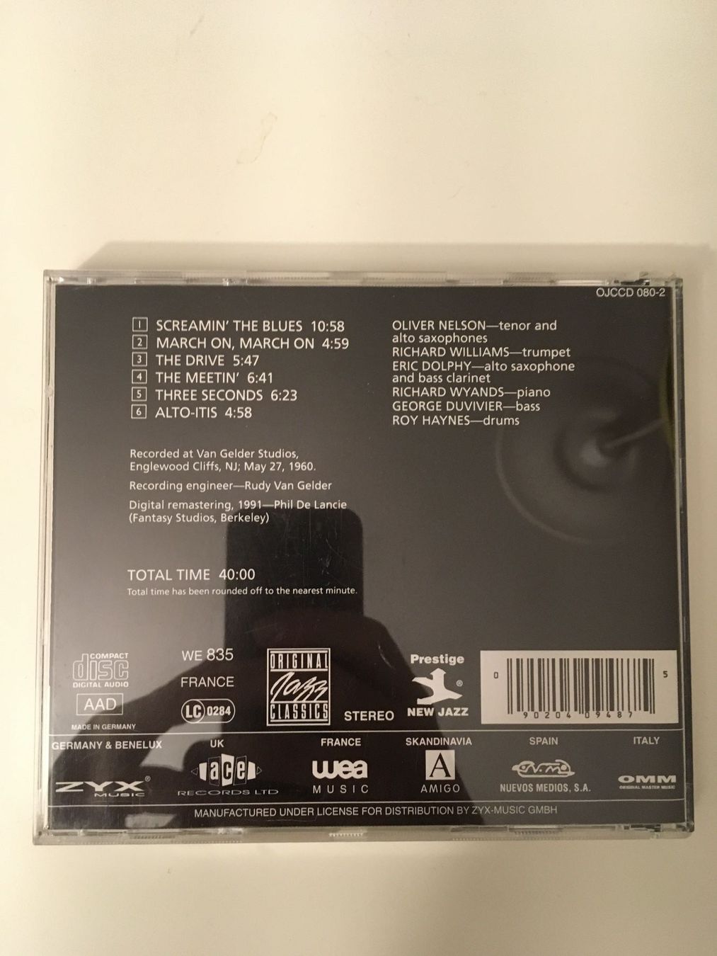 CD: Oliver Nelson Sextet - Screamin' The Blues CD – Usato da Luzern venduto da Madvibe 2