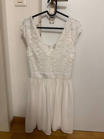 Nly Trend Kleid weiss Grösse M/38