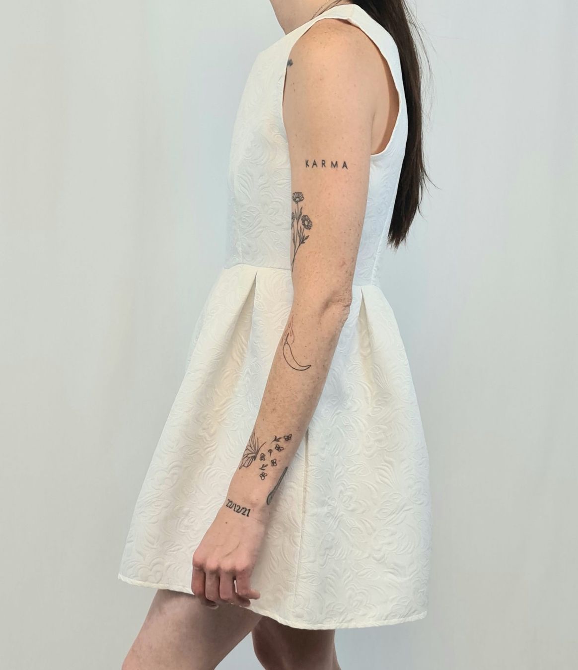 Vestiti: Robe blanche patineuse texturée - Taille 34-36 – Usato da Couvet venduto da Nawra_26 1