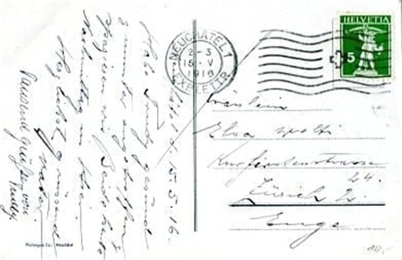 Cartoline postali: Neuchâtel, Le Chateau – Usato da Ottikon b.Kemptth. venduto da Neptun1974 1