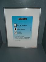 Kunststoffrahmen silber inkl.Wechselglas