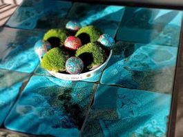 Beistelltisch Sciara - Paola Lenti -  Farbe Türkis/blau