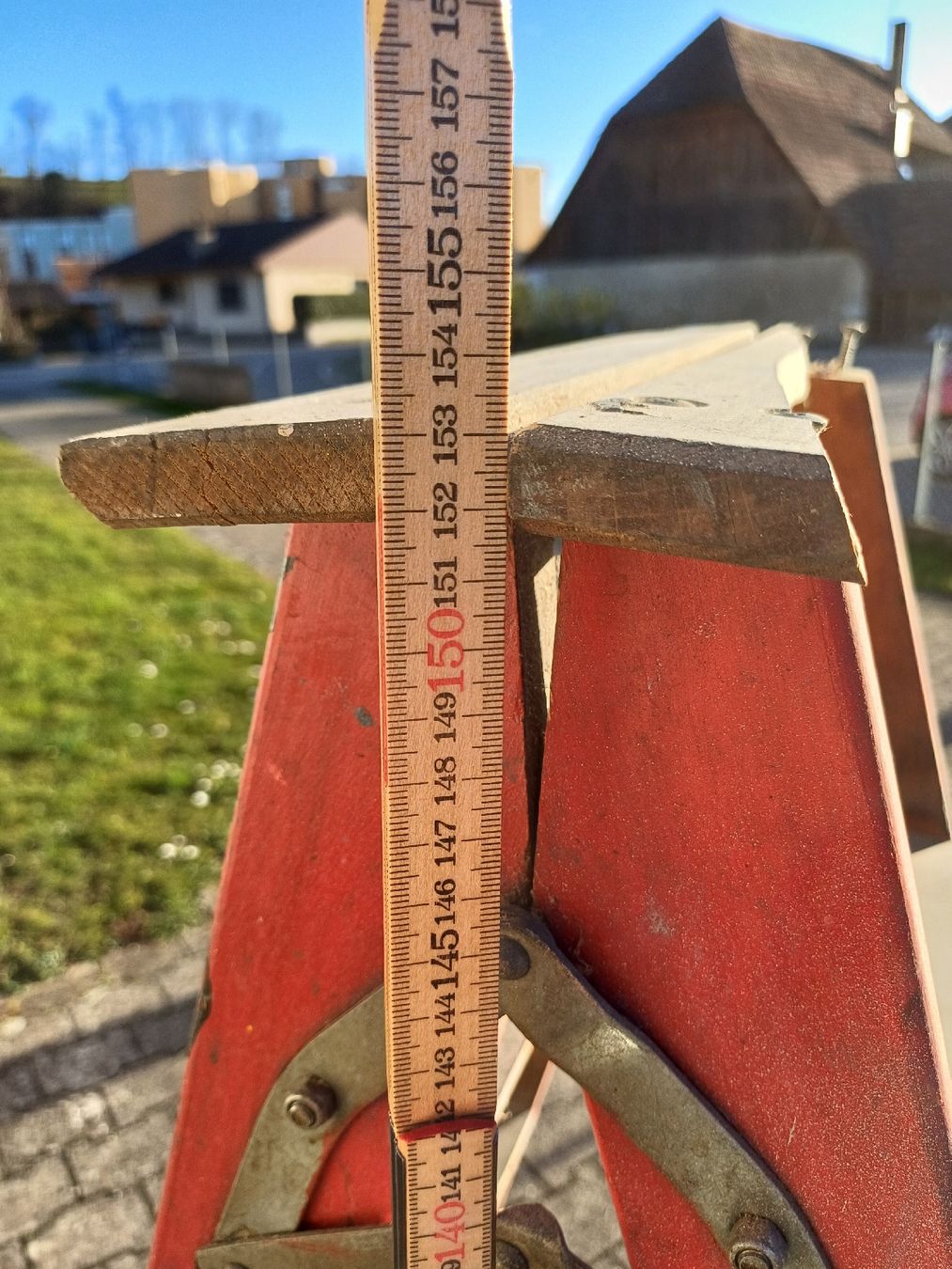 Leitern: Holz Bockleiter – Gebraucht aus Aarwangen von  4