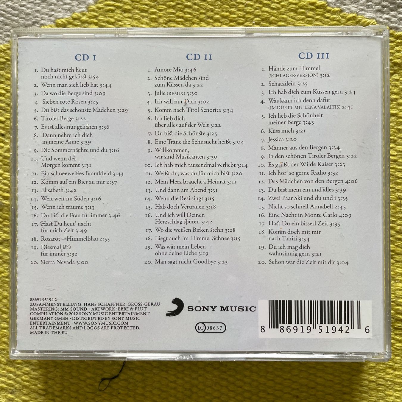 CD: HANSI HINTERSEER-3CD BOX SET DAS BESTE – Usato da Rorschacherberg venduto da CD-Roli 1