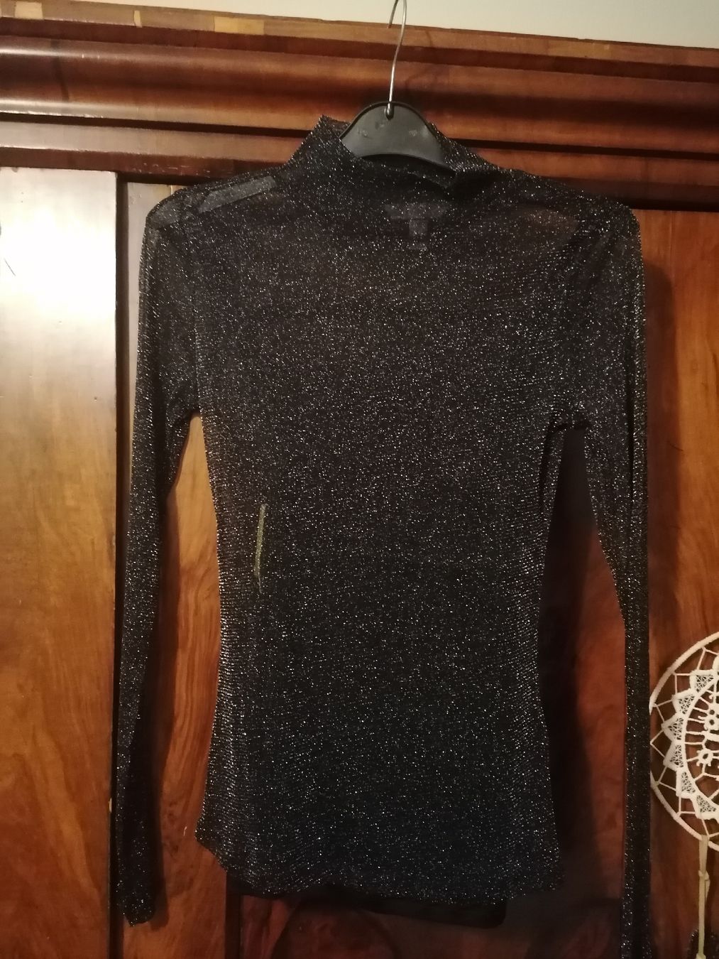 Top: Shirt transparent mit Stehkragen – Nuovo e nell'imballaggio originale da Sempach venduto da .1SecondBrands.