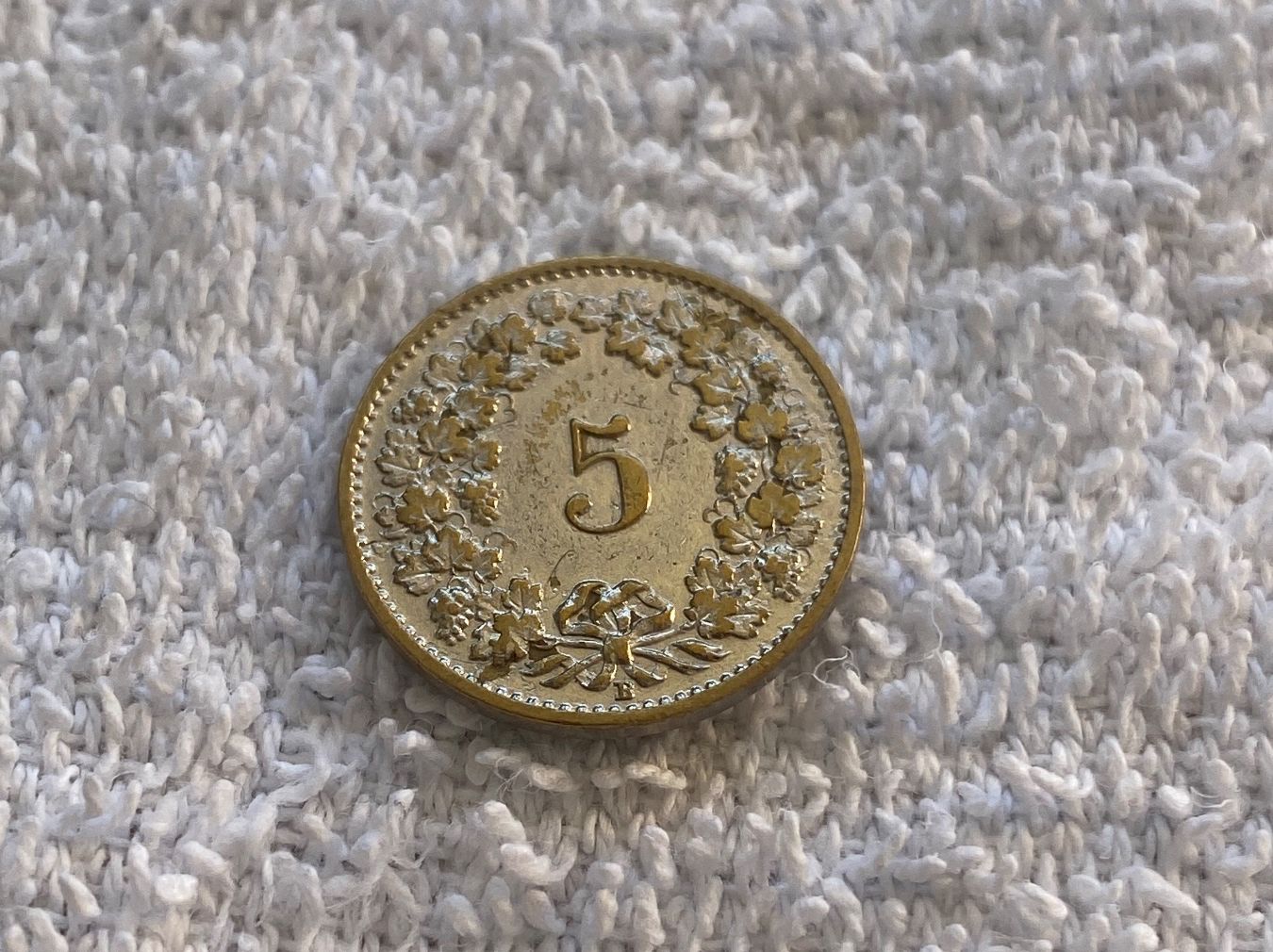 Tutti le monete: 5 centimes/rappen 1918 abart peinte argent – Usato da Nyon venduto da Ilmi09 1
