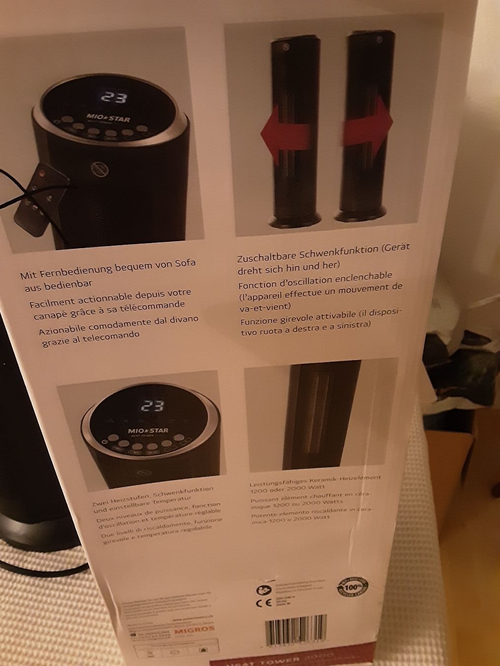 Radiatori: ENDET..MIOSTAR Heizturm 2000W, neuwertig, – Nuovo (secondo la descrizione) da wolfhalden venduto da 46464646 3
