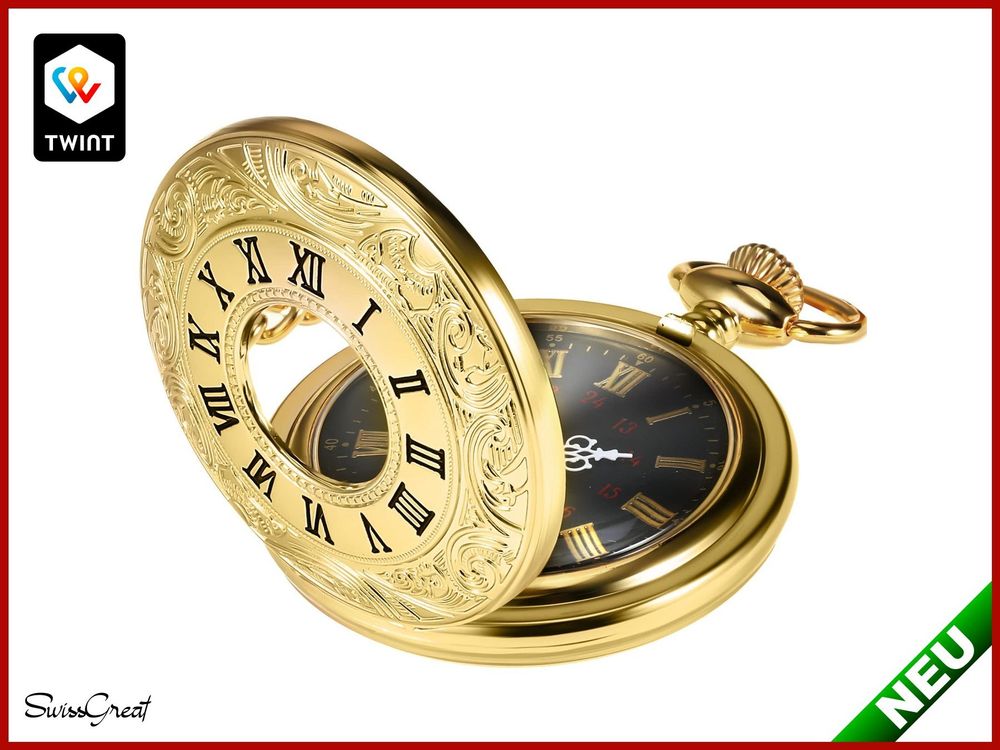 JewelryWe Herren Taschenuhr, Retro Motorrad Uhr Anh Produktbild-Vorschau 11