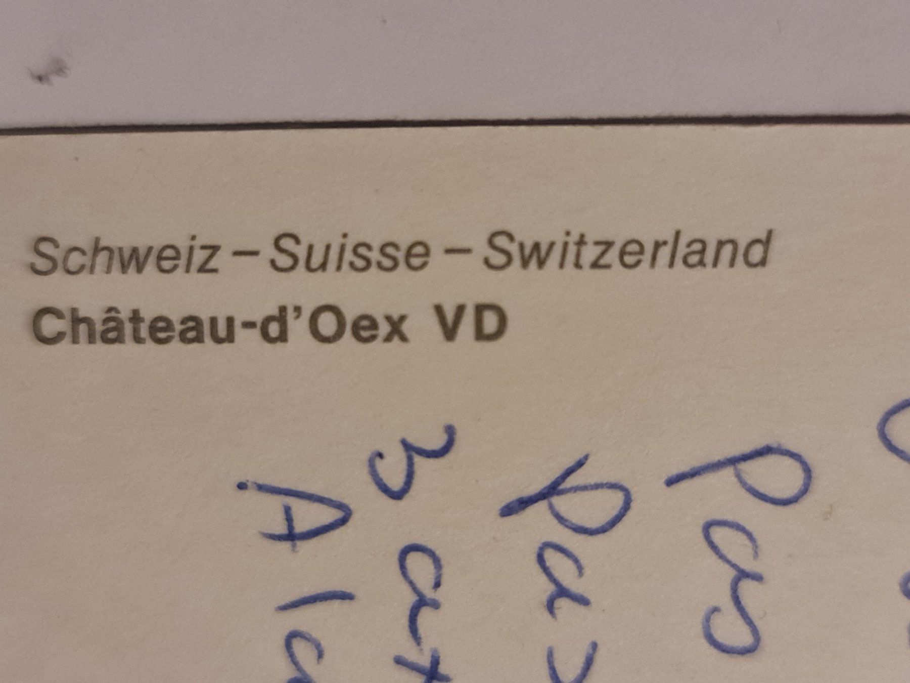 Ansichtskarten: Ansichtskarte Château-d'Oex VD Schweiz – Gebraucht aus Dintikon von Vexi 1