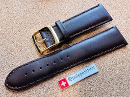 24mm Uhrenarmband Leder braun, Lederarmband für Uhren