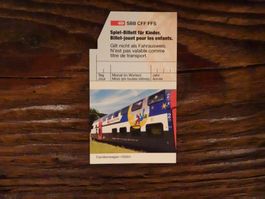 5 Stk. SBB Kinder Spiel-Billett Globi Familienwagen - G359