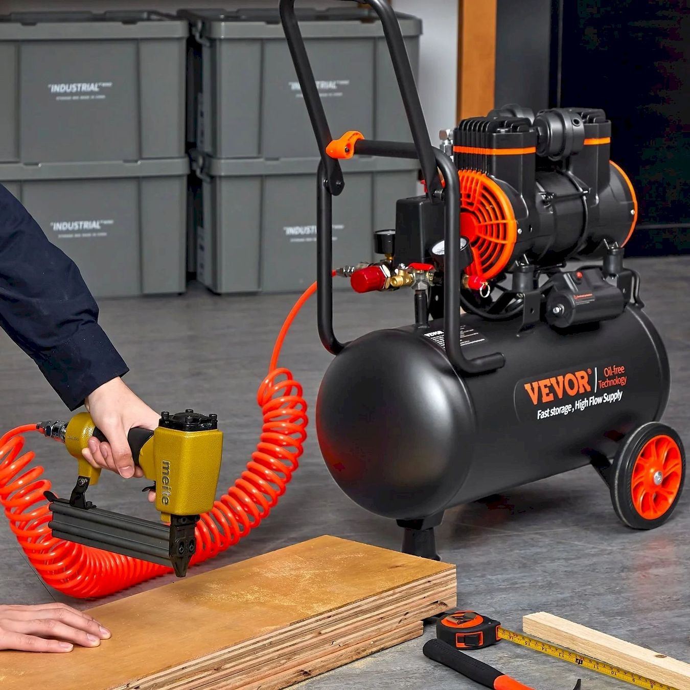 Compressori: VEVOR 2-1450F24 Flüsterkompressor 8bar – Nuovo e nell'imballaggio originale da Bottighofen venduto da zaap 7