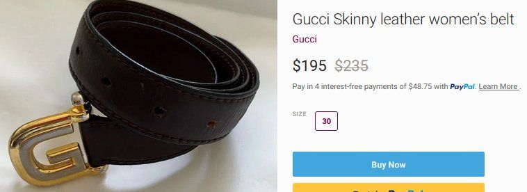 Gucci Cinture: Gucci Gürtel / ceinture – Usato da Collonges venduto da arashee 9