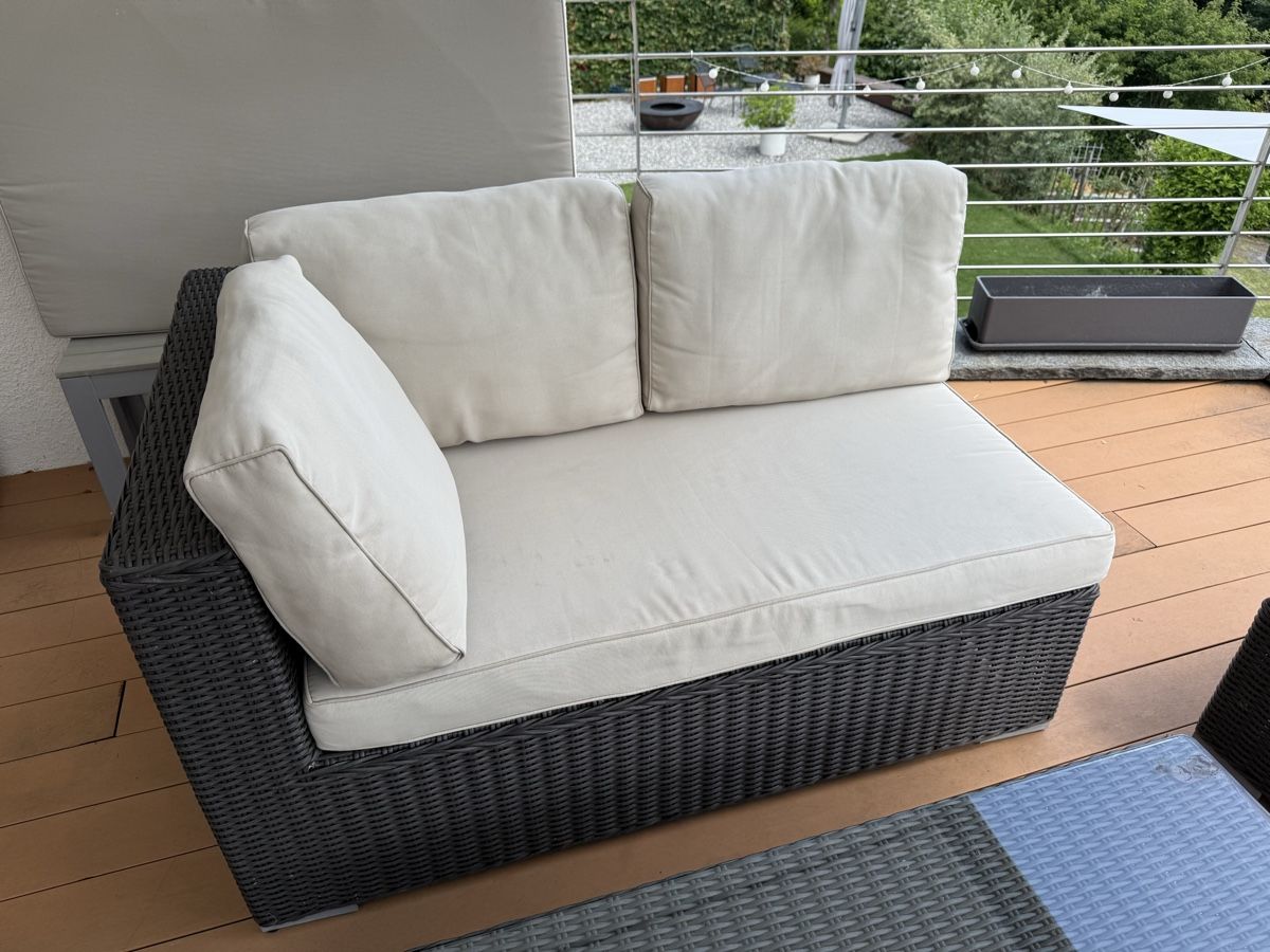 Viplounge Set di tavolo e panche: Gartenlounge Polster-Set beige VIPLOUNGE – Usato da Meggen venduto da Stevan2 4