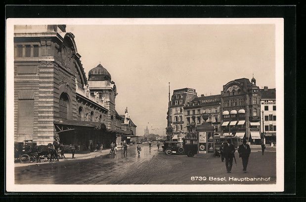 Cartoline postali: AK Basel, Hauptbahnhof – Usato da Berlin venduto da bartko-reher