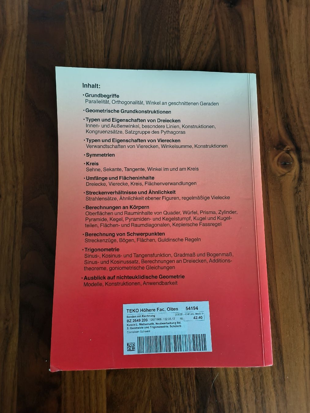 Bücher: Kusch Mathematik, Bände 1-4: Arithmetik, Geometrie, Analysis – Gebraucht aus Olten von MattRed 4