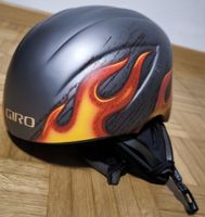Giro Skihelm mit Flammen Design, Grösse S, Gut Zustand