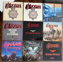 SAXON Set von 9 Original Vinyl LP NWOBHM mit rarer Live-LP!