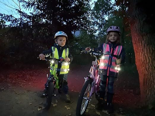 Gilet & Giacche: lumini Kinderwarnweste mit LEDs, Sicherheitsweste, LED Weste – Usato da Luzern venduto da Dealgood 2