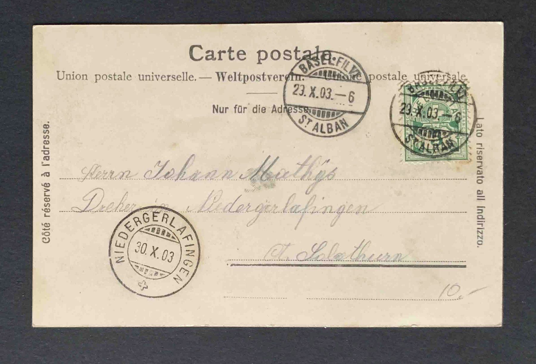 Cartoline postali: AK Basel die drei Rheinbrücken – Usato da Goldau venduto da artelier1 1