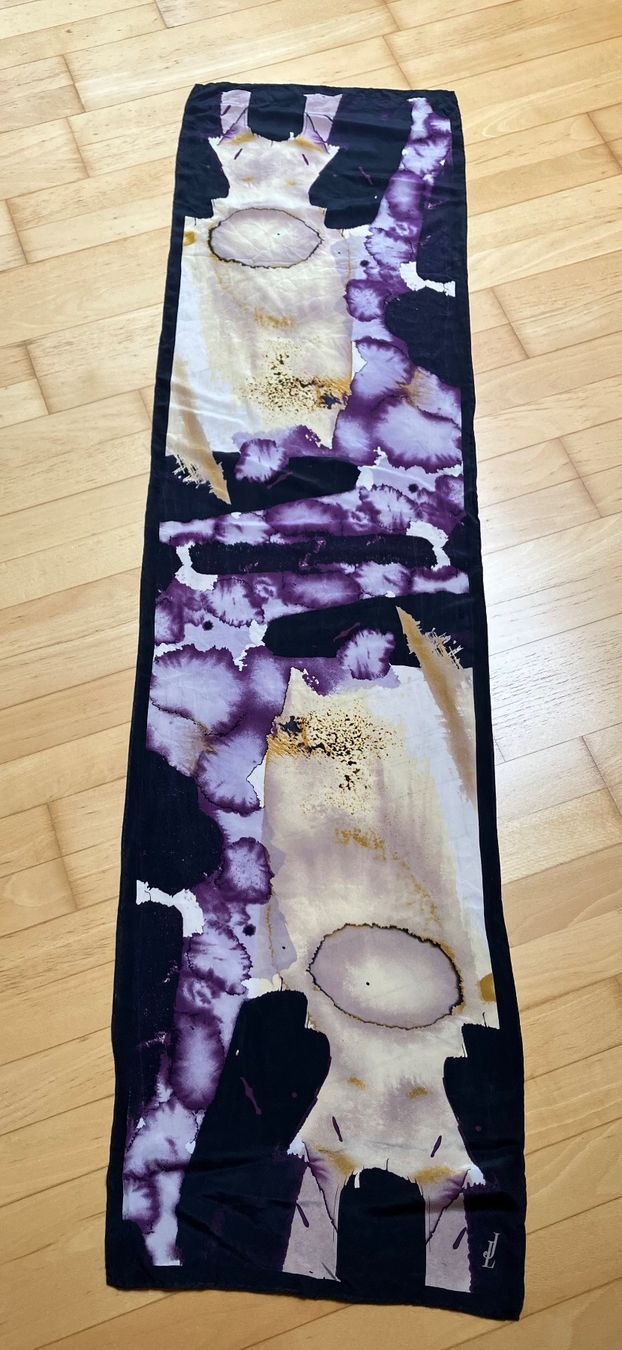 Foulard & Sciarpe: Jammers & Leufgen Seide Schal – Usato da Unterägeri venduto da Jutka_04 3