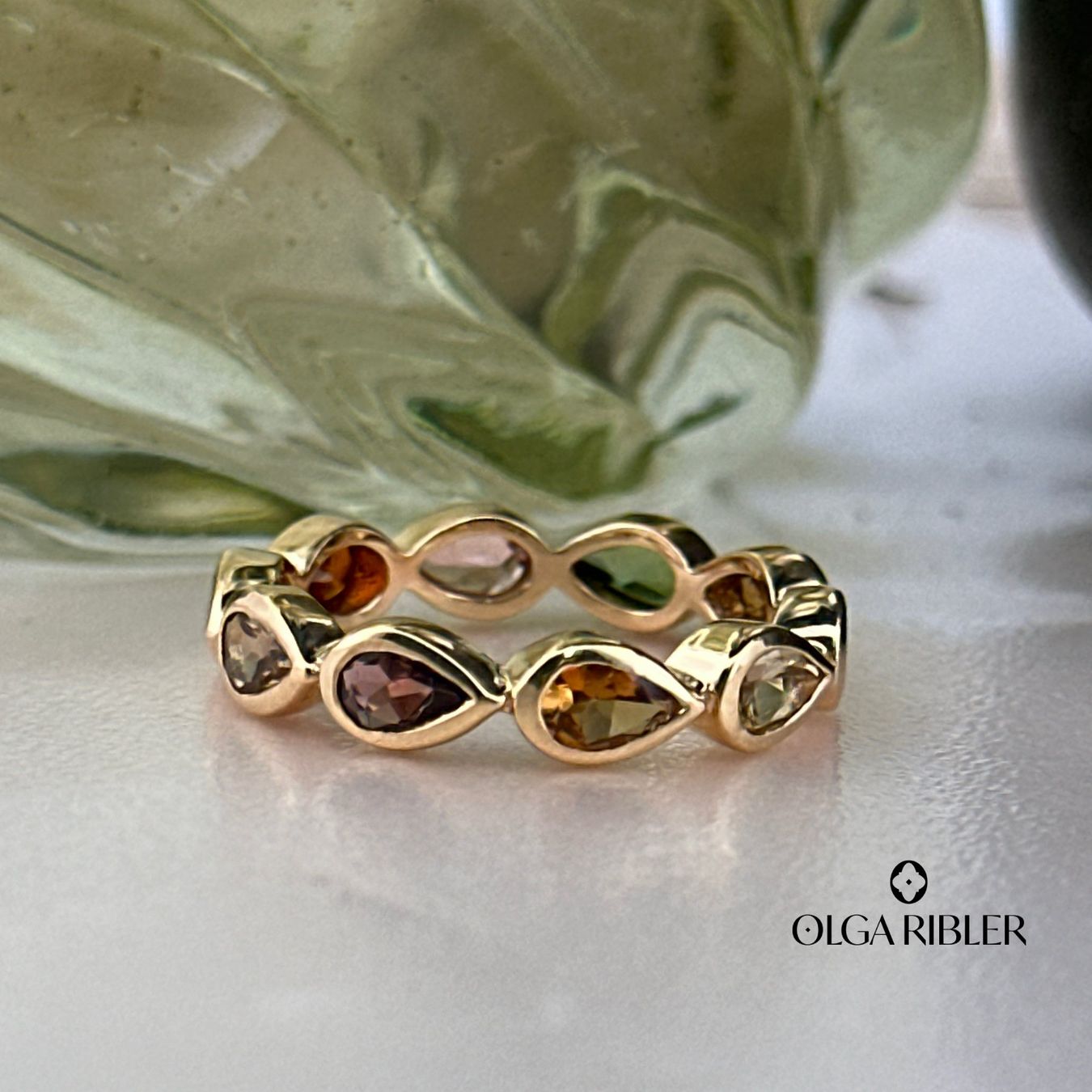 Olga Ribler Ringe: Memory Ring mit Multiturmalinen Grösse 56 – Neu (gemäss Beschreibung) aus Luzern von Schmuckoutlet 1