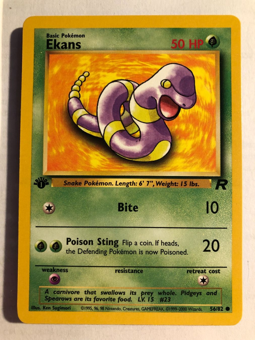 Carte collezionabili: Ekans 1st Team Rocket - MINT - ab 1.- – Usato da Giubiasco venduto da dan_pr8b