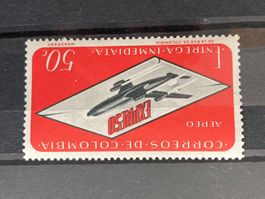 Kolumbien 1963 Flugpost Eilmarke Düsenflugzeug postfrisch