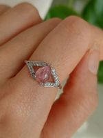 Eleganter Ring mit Turmalin & Zirkonia, Silber 925