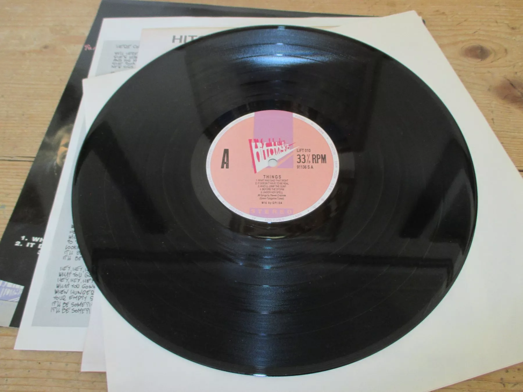 Schallplatten: Things LP – Gebraucht aus Flims - Dorf von Stagediver 6