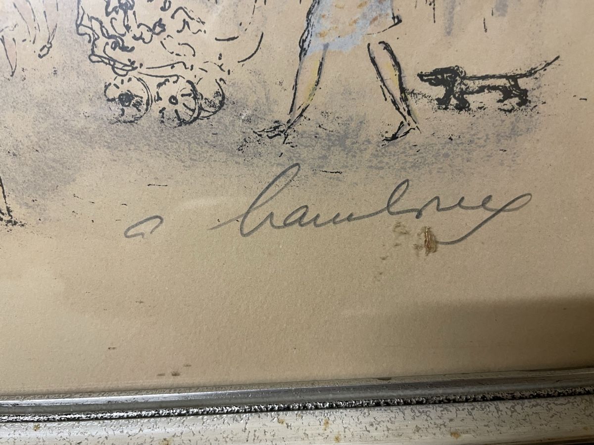 Foto & Immagini: Lithografie 25/220 signiert mit Rahmen  – Usato da Hindelbank venduto da chinok01 2