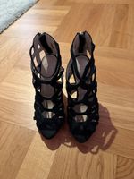 Zara Damen Sandalen, schwarz, Grösse 36