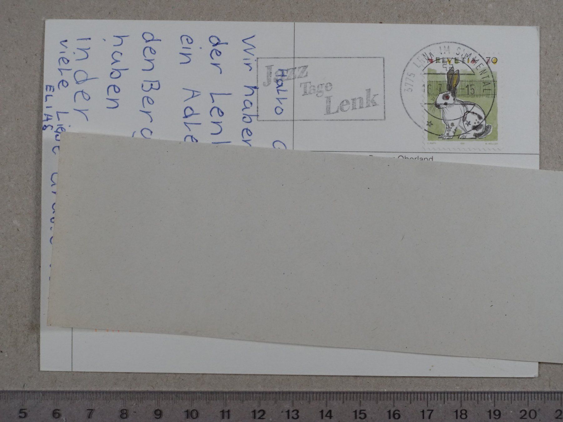 Ansichtskarten: Lenk, Iffigfall, 1996, Wasserfall, Regenbogen – Gebraucht aus Lenzburg von fh1 1