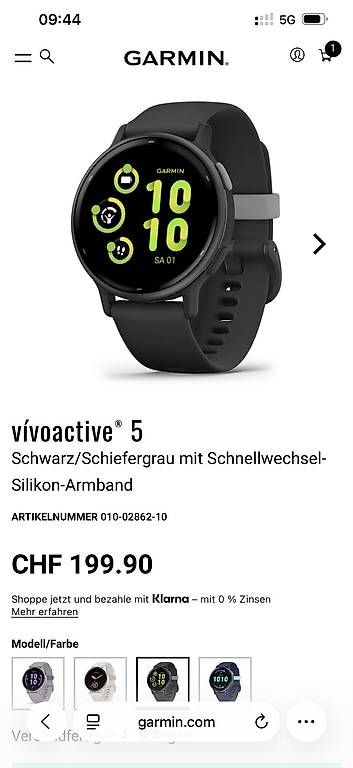 Garmin Smartwatch: Garmin Vivoactive 5 – D'occasion à Ranflüh par R.Leuenberger 2