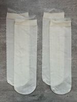 4 Damen Söckchen / Crème / gemustert (neu)