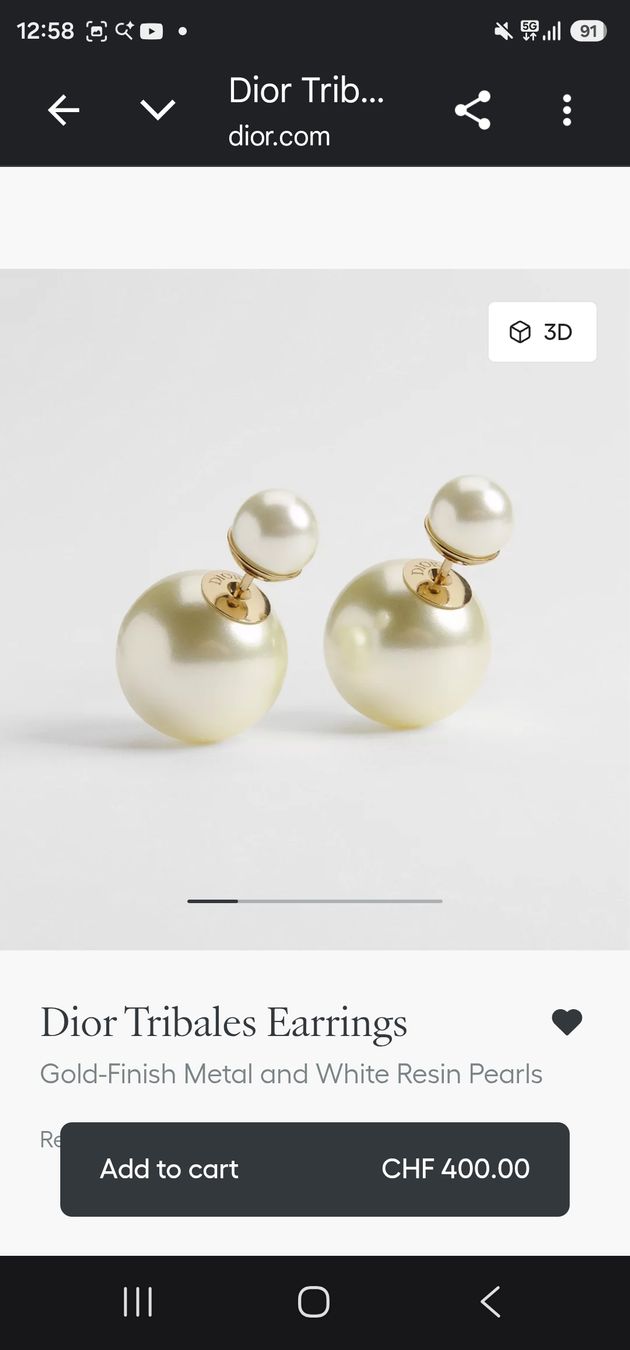 Dior Orecchini pendenti & Orecchini a lobo: DIOR PERLEN Ohrstecker – Nuovo (secondo la descrizione) da Olten venduto da Magnum2001 2