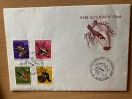 Ersttagsbrief Pro Juventute 28.11.1968