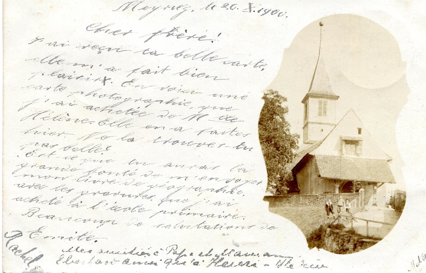 Ansichtskarten: PK von 1900 von Murten/Morat – Gebraucht aus Winterthur von Kyoung