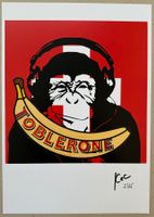 KeC: Banksy Monkey & Toblerone Banana, POP Art,signiert 2/15