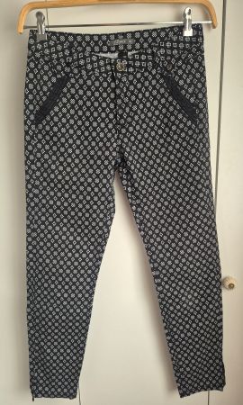 NILE  🖤🤍🖤   capri stoff hose grösse XS