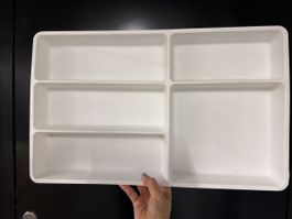 IKEA Besteckkasten STÖDJA weiss 31x50 cm 