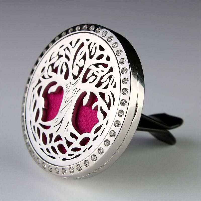 Diffusori di oli essenziali: Diffusor - Lebensbaum - Edelstahl Ø 3,8 cm mit Strass – Nuovo e nell'imballaggio originale da Mauren venduto da Yeelen